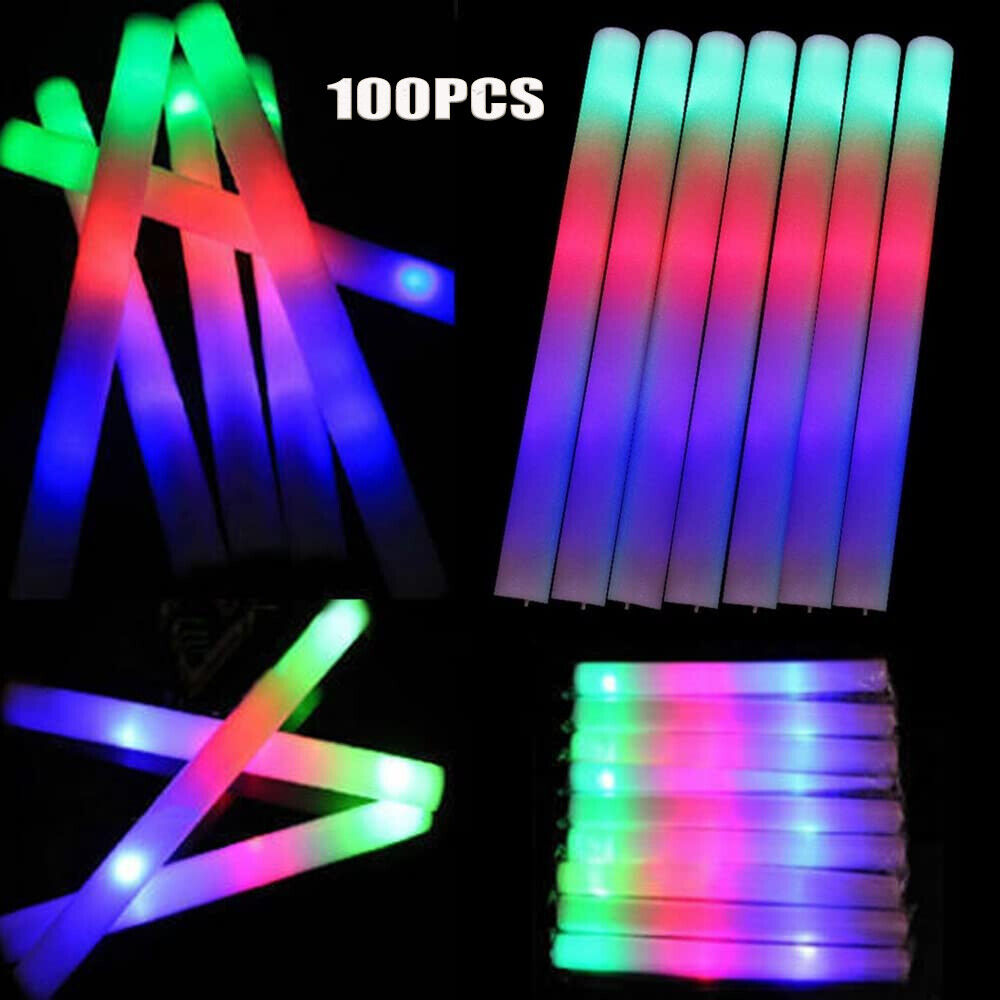 Wedding Supply In Bulk - Świecące pałeczki hurtowo, 100 sztuk, LED-owe