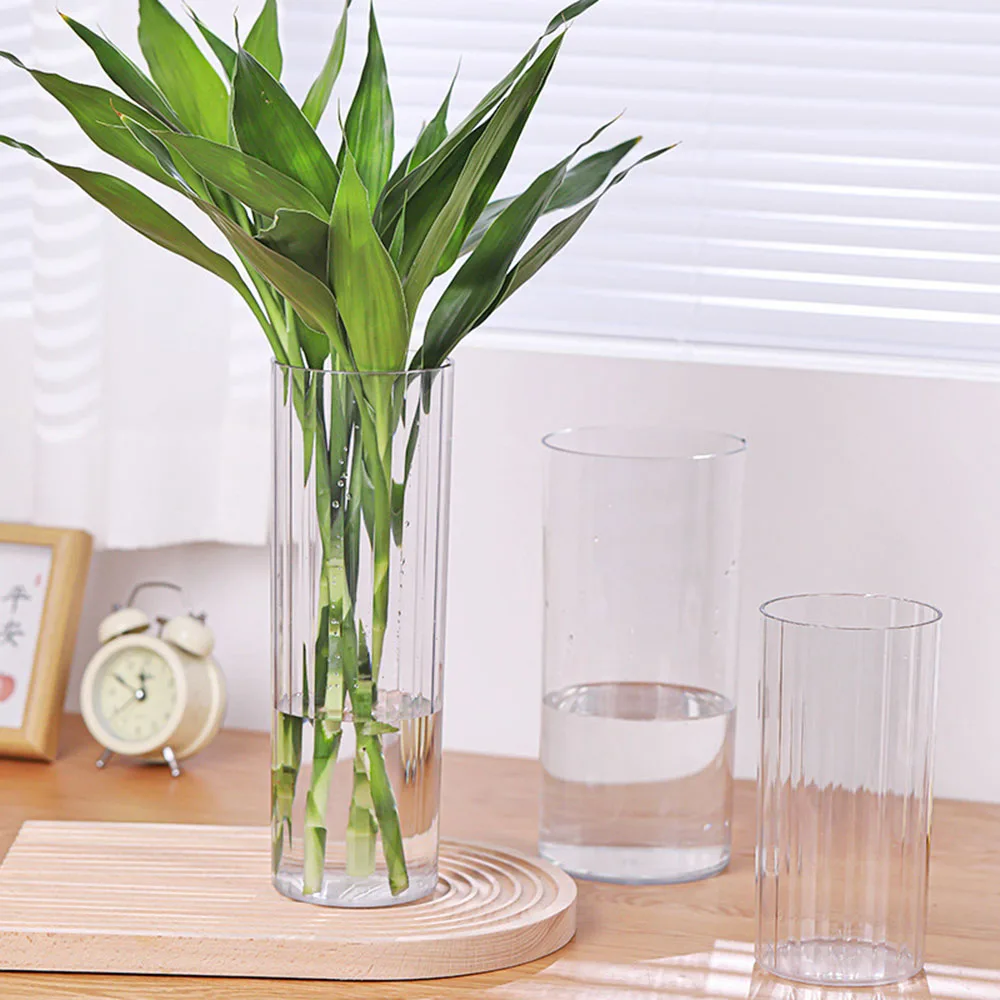 Centerpiece Vase Tall - Akrylowy Przezroczysty Cylinder Wazon na Kwiaty