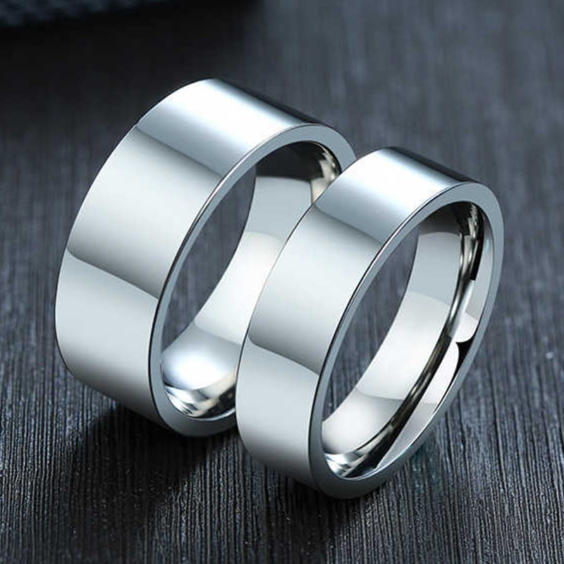 Wedding Zone - Pierścionki ze stali nierdzewnej o szerokości