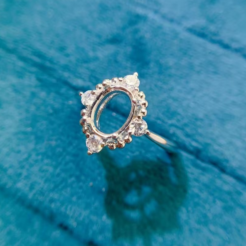Supplier Wedding - 18-karatowy pozłacany pierścionek zaręczynowy 6mm *