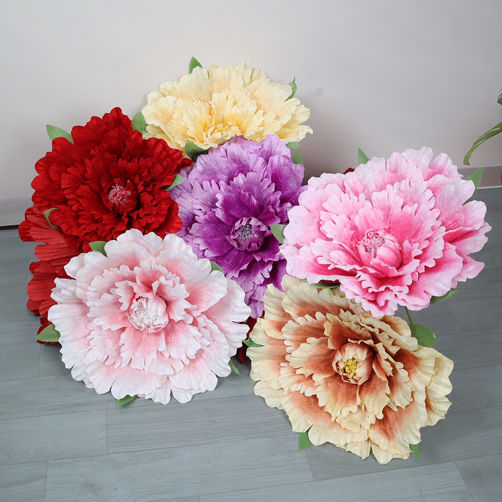Wedding Supply In Bulk - 30-80cm Gigantyczne Aksamitne Piwonie Sztuczne Kwiaty