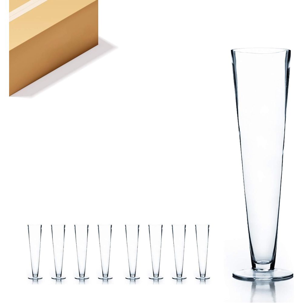 Centerpiece Vase Tall - WGV Szklany Wazon Trąbkowy Hurtowo, Otwarty