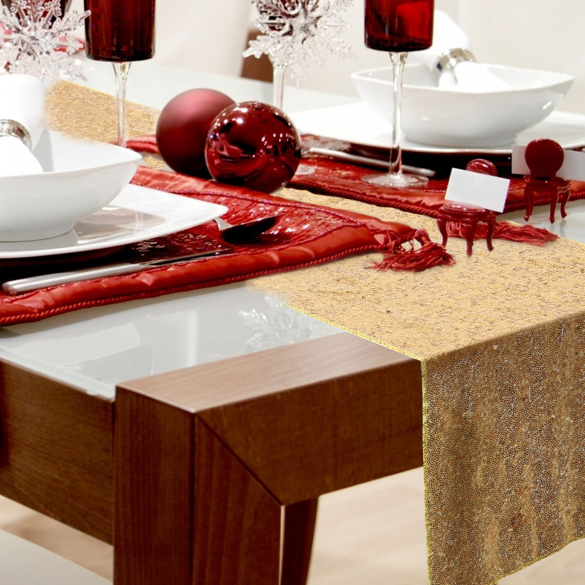 Złoty bieżnik na stół z cekina – Table Runner Sequin recenzja i cena