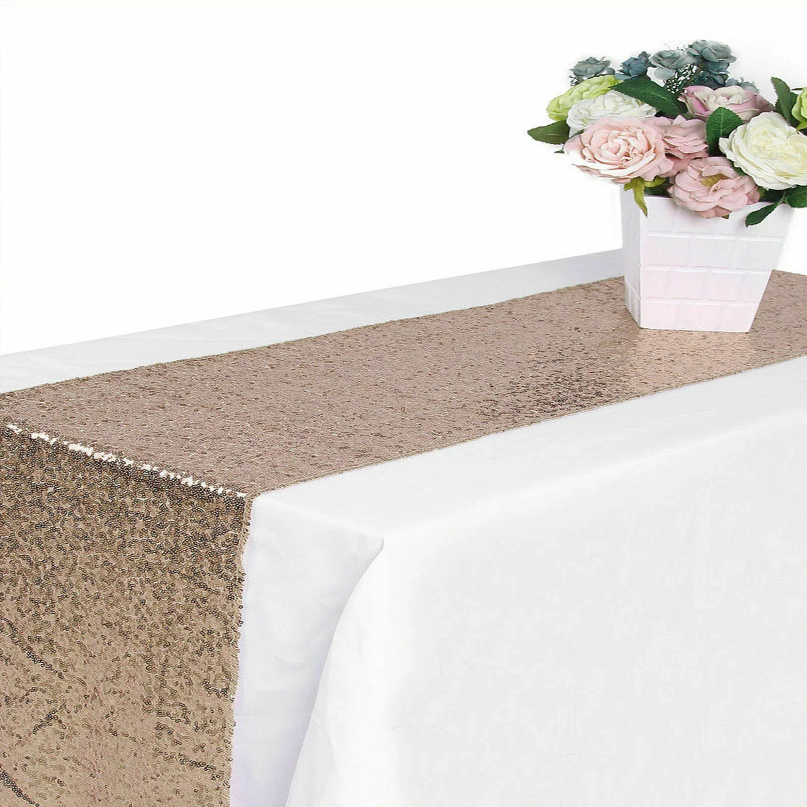 Świąteczny obrus z cekinami, b – Table Runner Sequin recenzja i cena
