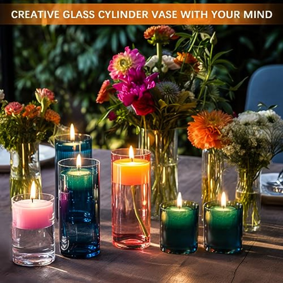 Zestaw 4 szklanych wazonów cyl – Centerpiece Vase Tall recenzja i cena
