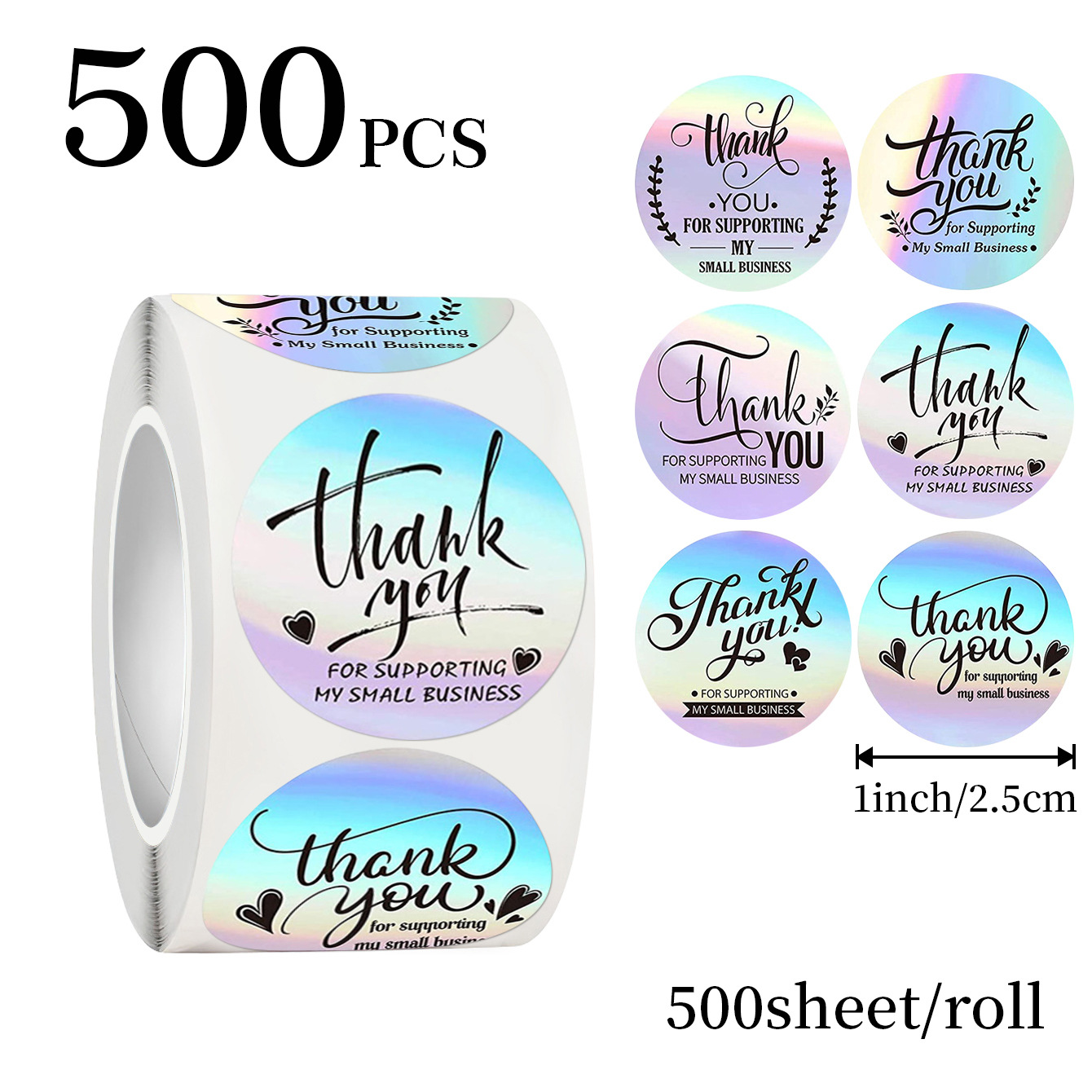 JCAC 500 sztuk/rolka 1-calowe  – Wedding Souvenir recenzja i cena
