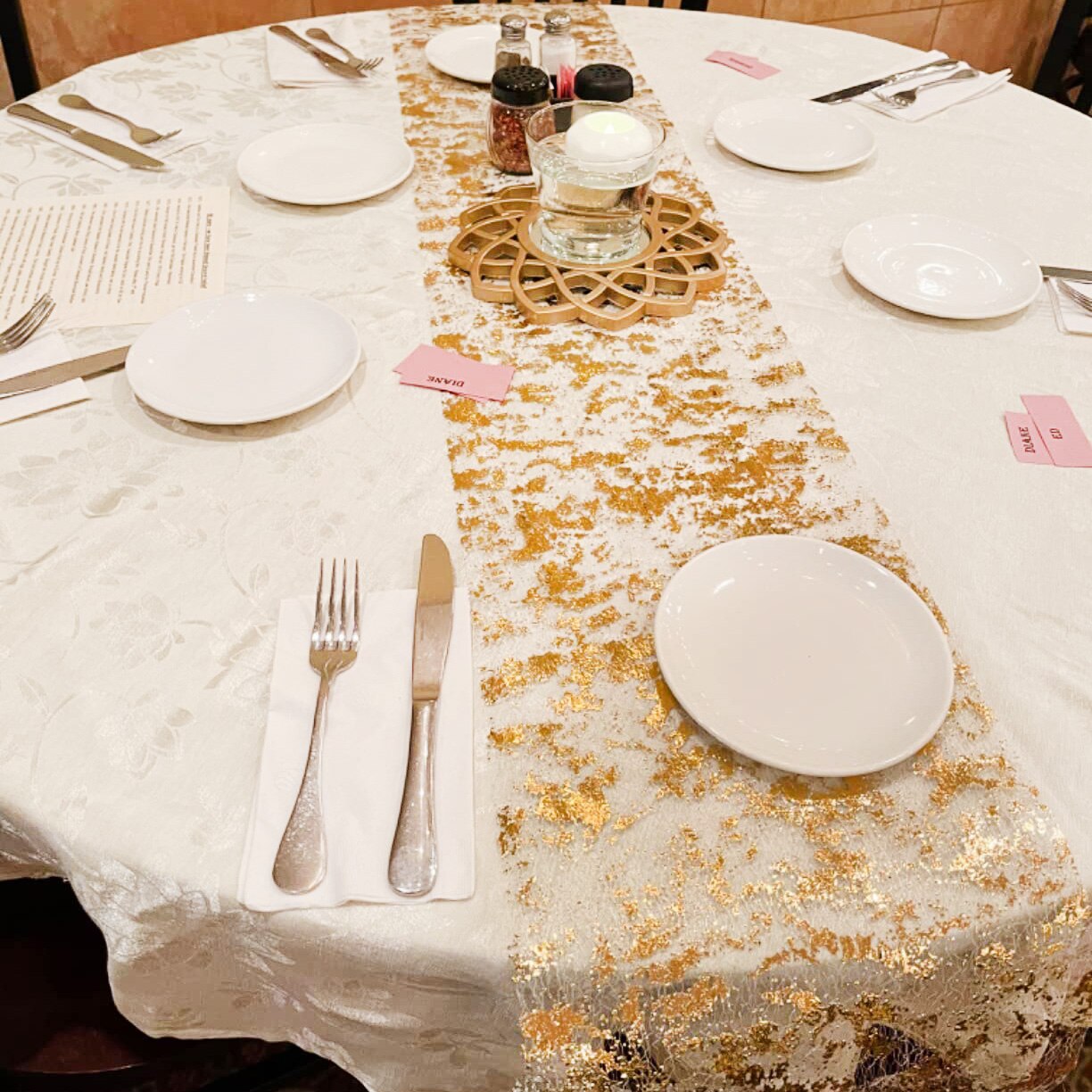 Błyszczący metaliczny złoty ci – Table Runner Sequin recenzja i cena