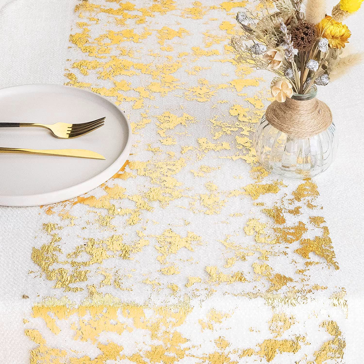 Błyszczący metaliczny złoty ci – Table Runner Sequin recenzja i cena