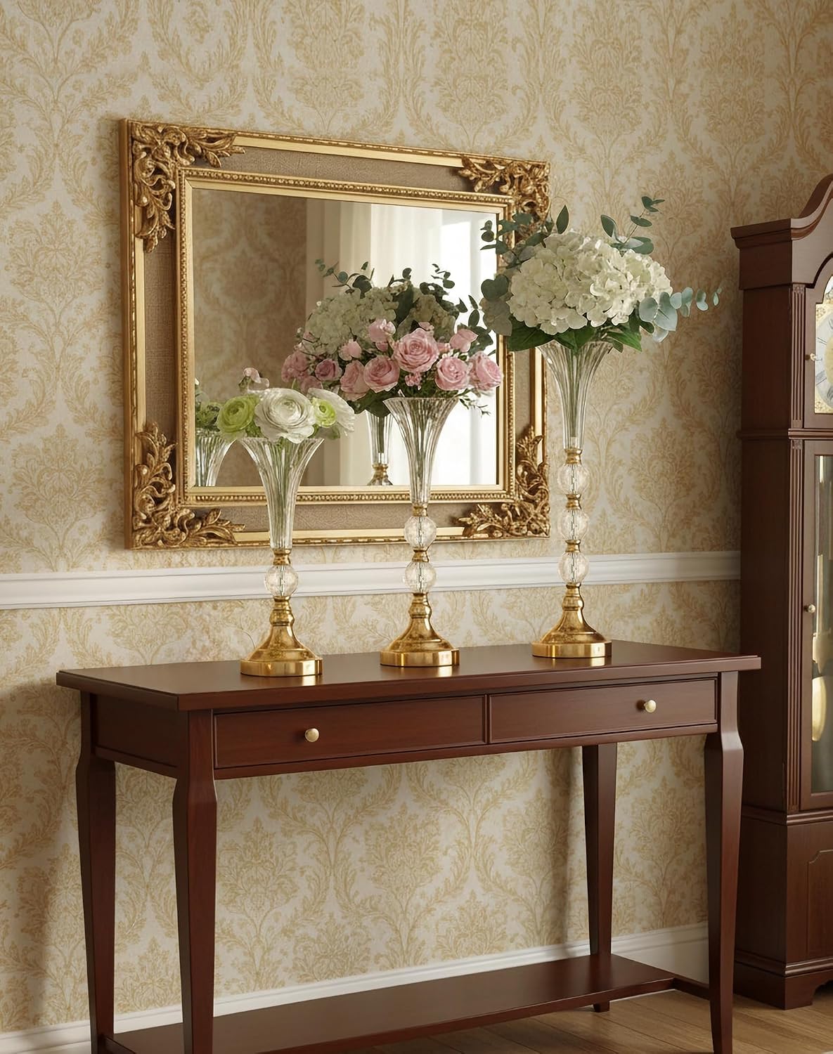 Zestaw 3 złotych akrylowych wa – Centerpiece Vase Tall recenzja i cena