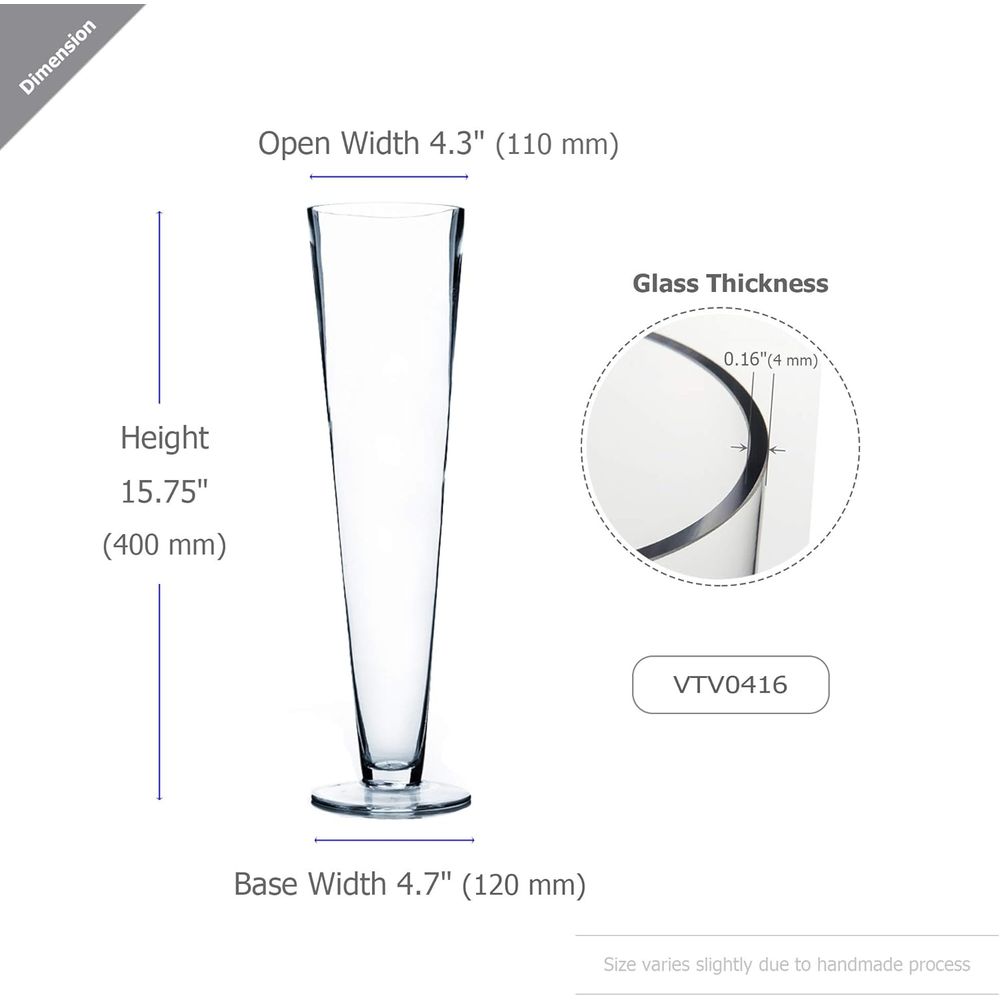 WGV Szklany Wazon Trąbkowy Hur – Centerpiece Vase Tall recenzja i cena