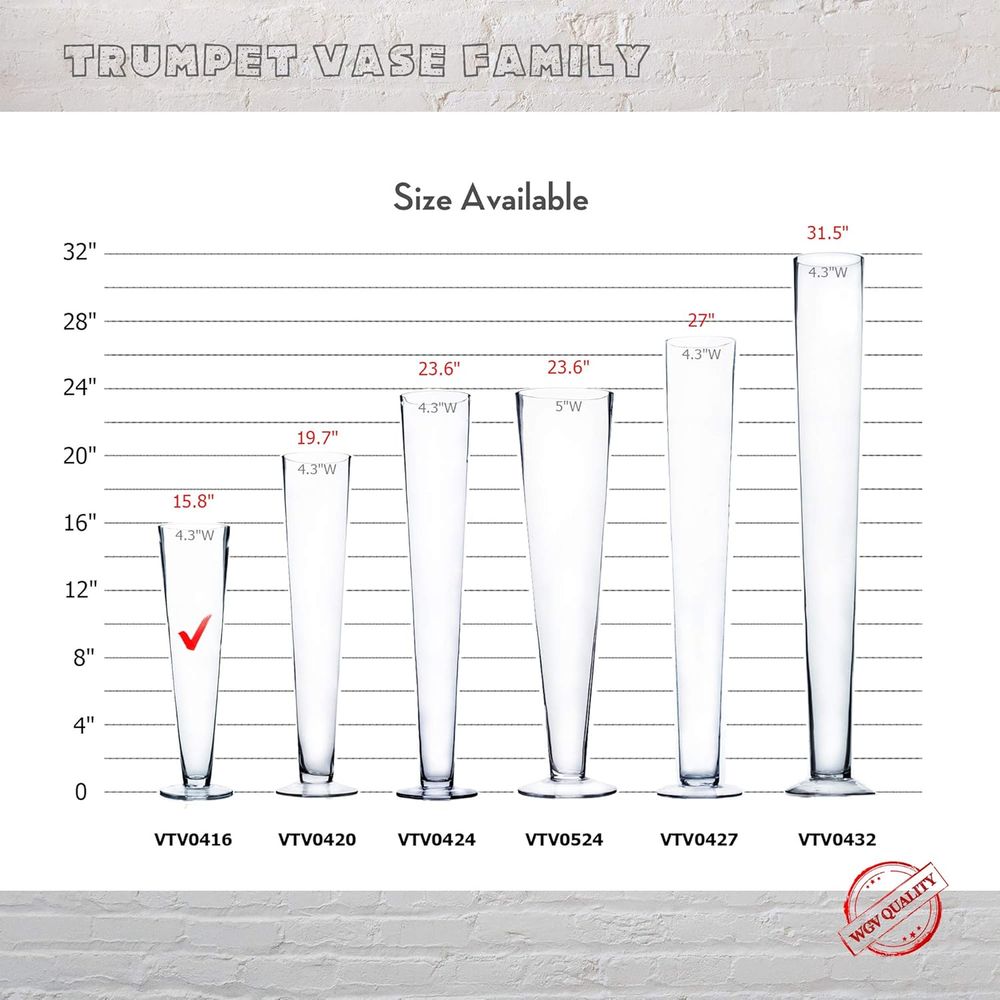 WGV Szklany Wazon Trąbkowy Hur – Centerpiece Vase Tall recenzja i cena