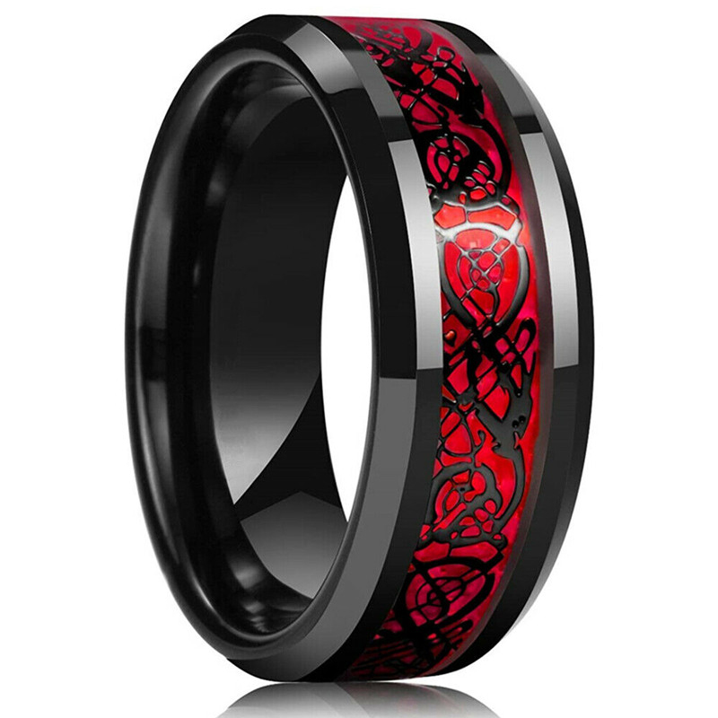 Moda 8mm Męski pierścionek ze  – Wedding Zone recenzja i cena
